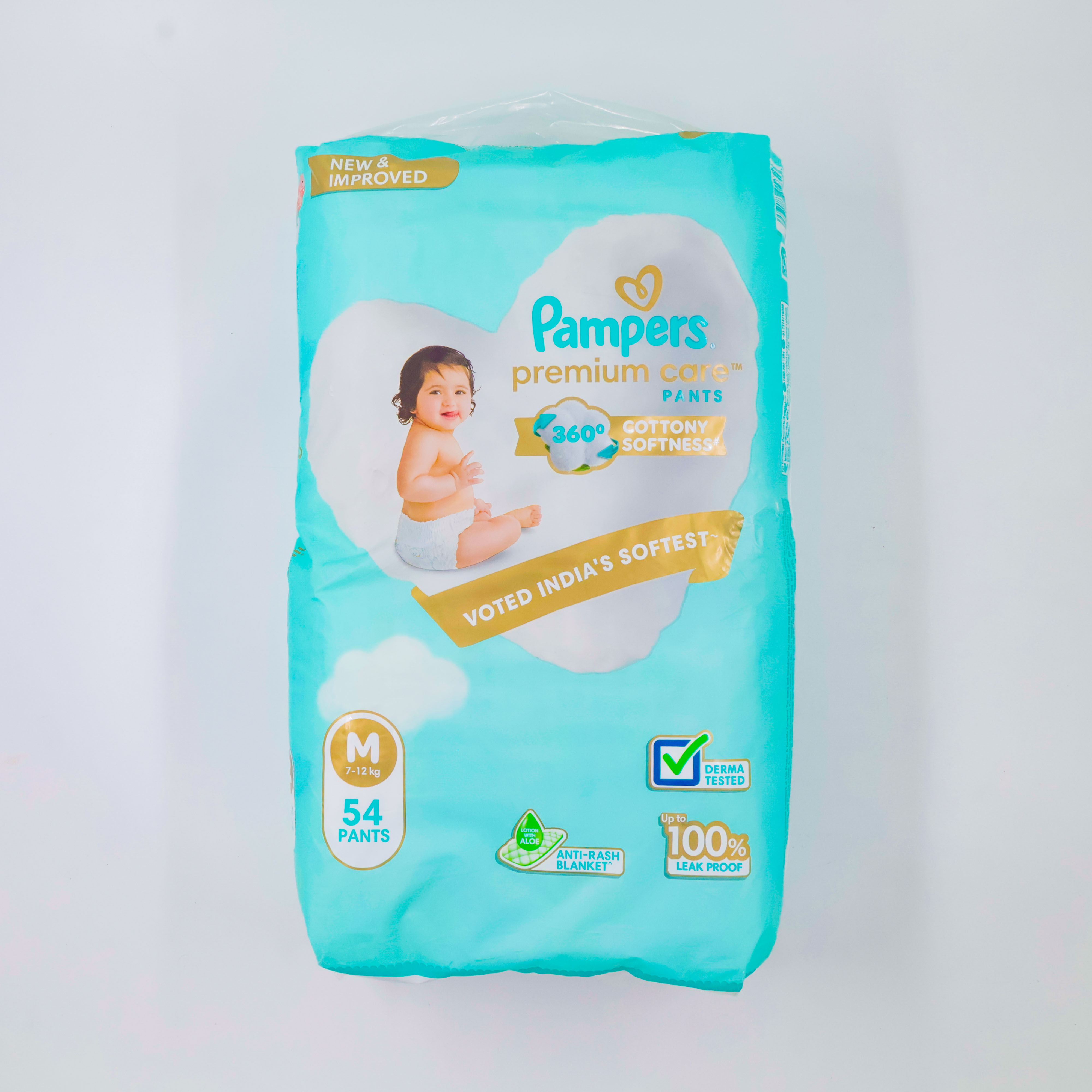 Pampers Pants Pc Medium Upto 7-12Kg 54PC